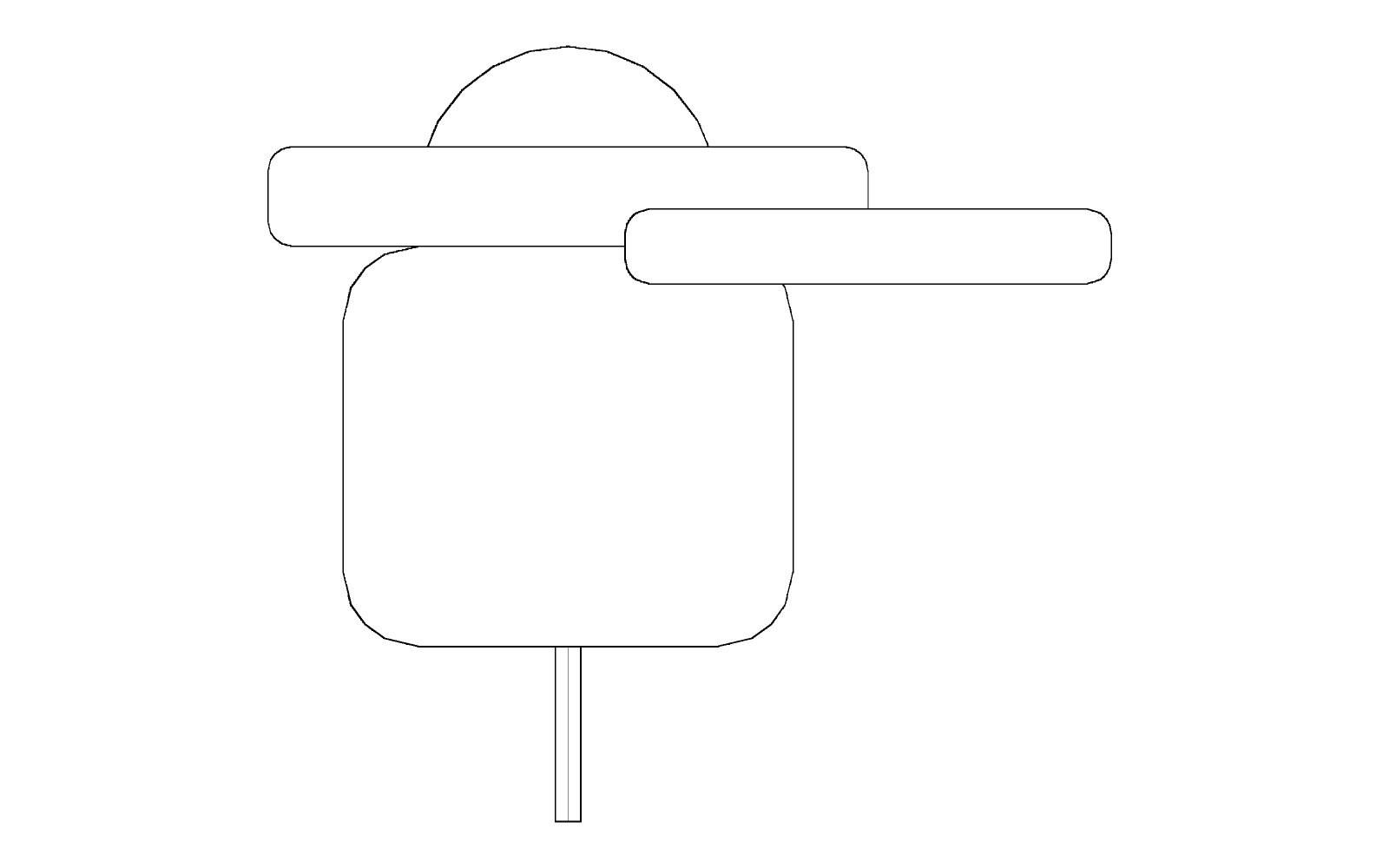 Front elevation of the Ortofon SPU (Stereo Pick-Up)