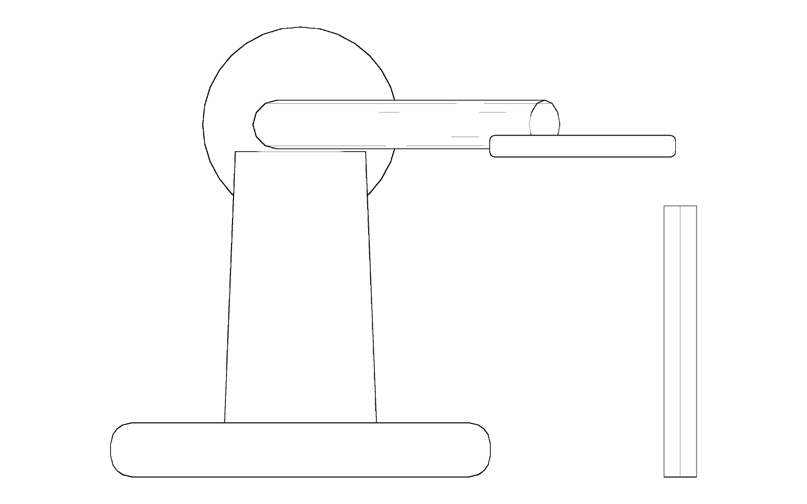 Front elevation of the SME 3012 (Series II)