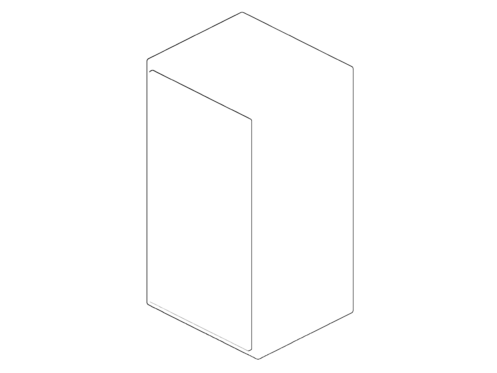 Acoustic Research AR-3, isometric drawing