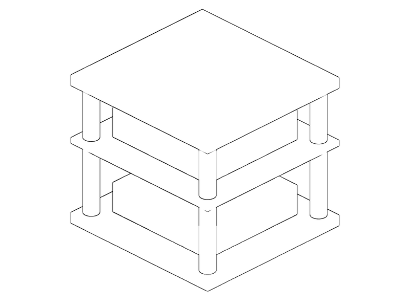 Bassocontinuo Golia (Ultimate Line), isometric drawing