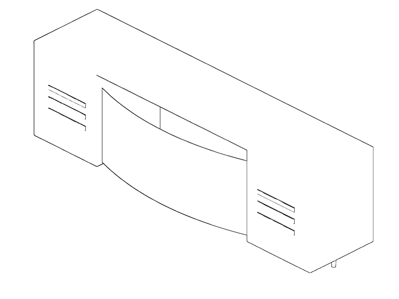 JBL Paragon D44000, isometric drawing