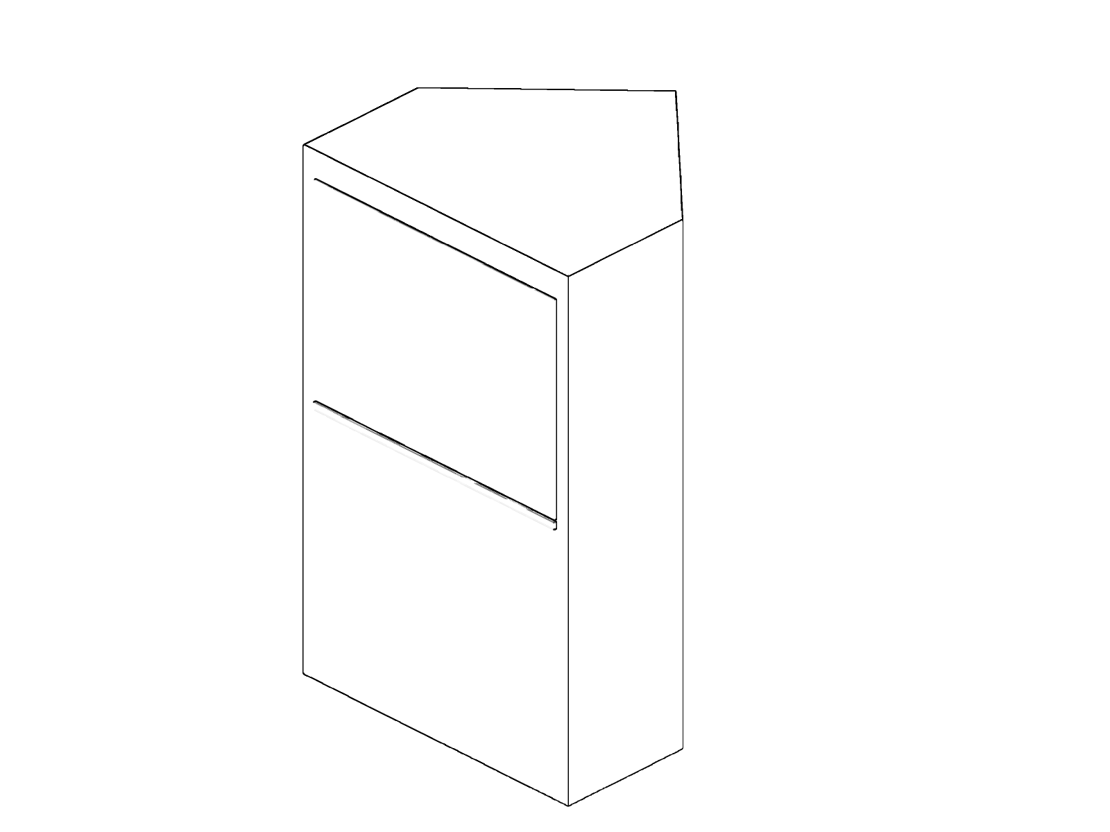 Klipsch Klipschorn, isometric drawing