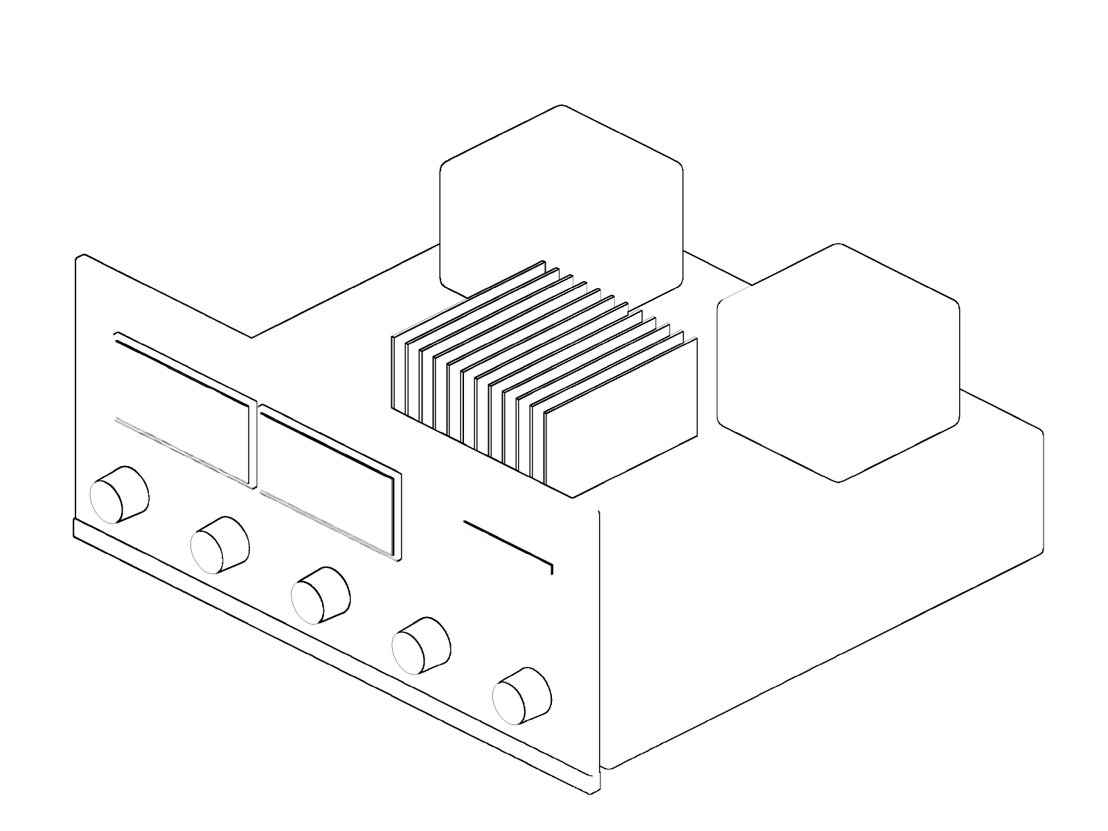 McIntosh MC2105, isometric drawing