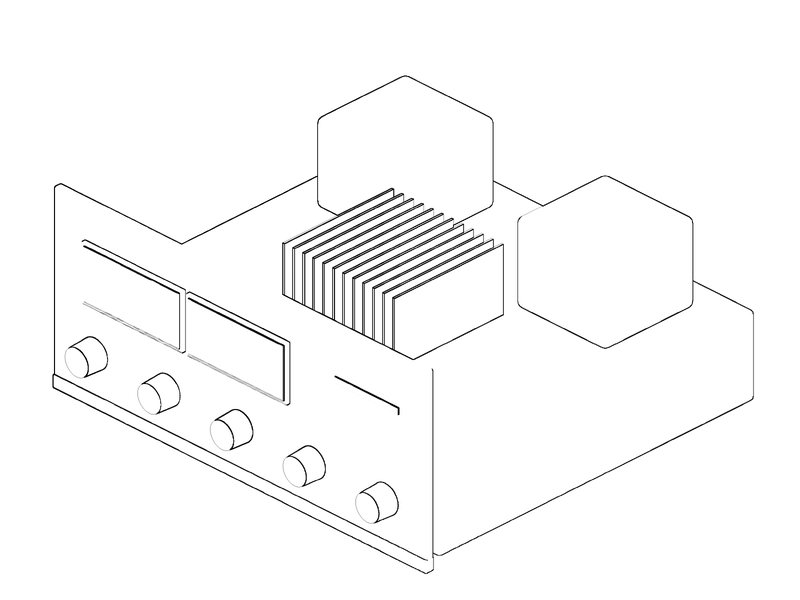 McIntosh MC2105, isometric drawing