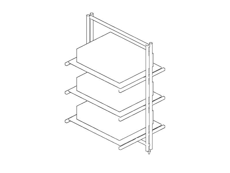 Stillpoints ESS Rack, isometric drawing