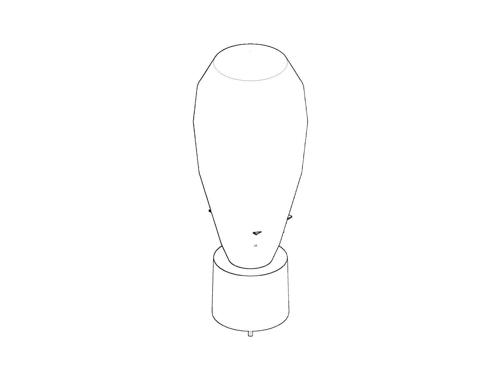 Western Electric 300B, isometric drawing