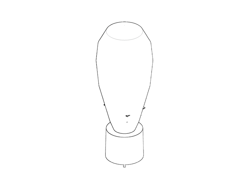 Western Electric 300B, isometric drawing